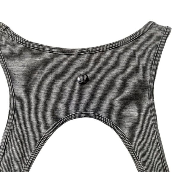 LULULEMON Go For It Dress Black Microstripe 12 - Picture 9 of 10